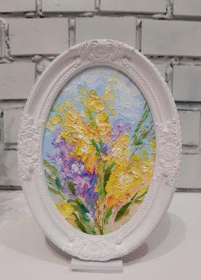 Mimosa and Hyacinths (An Inexpensive Picture). Prokofeva Irina