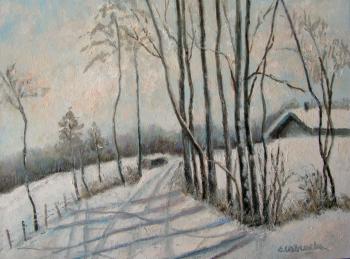 Winter day (Winter Landscape Art). Savelyeva Elena