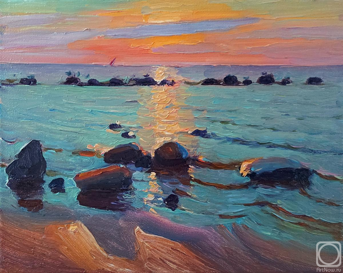 Melnikov Aleksandr. Sunset on the Gulf of Finland