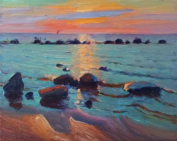 Sunset on the Gulf of Finland. Melnikov Aleksandr
