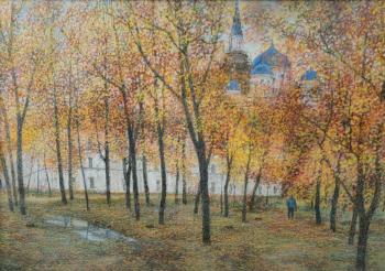Maple grove at the Spaso-Preobrazhensky Monastery. Sytin Albert