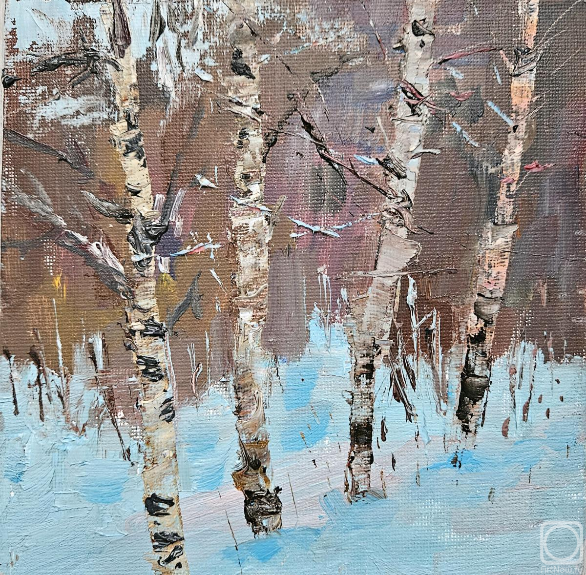 Polzikova Oksana. Etude with birches