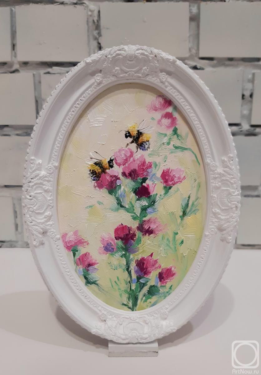 Prokofeva Irina. Bumblebee on Wildflowers