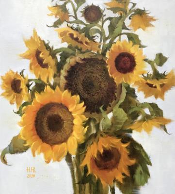 Song of the Sunflowers (Yellow Sunflowers). Nepokytaya Julia