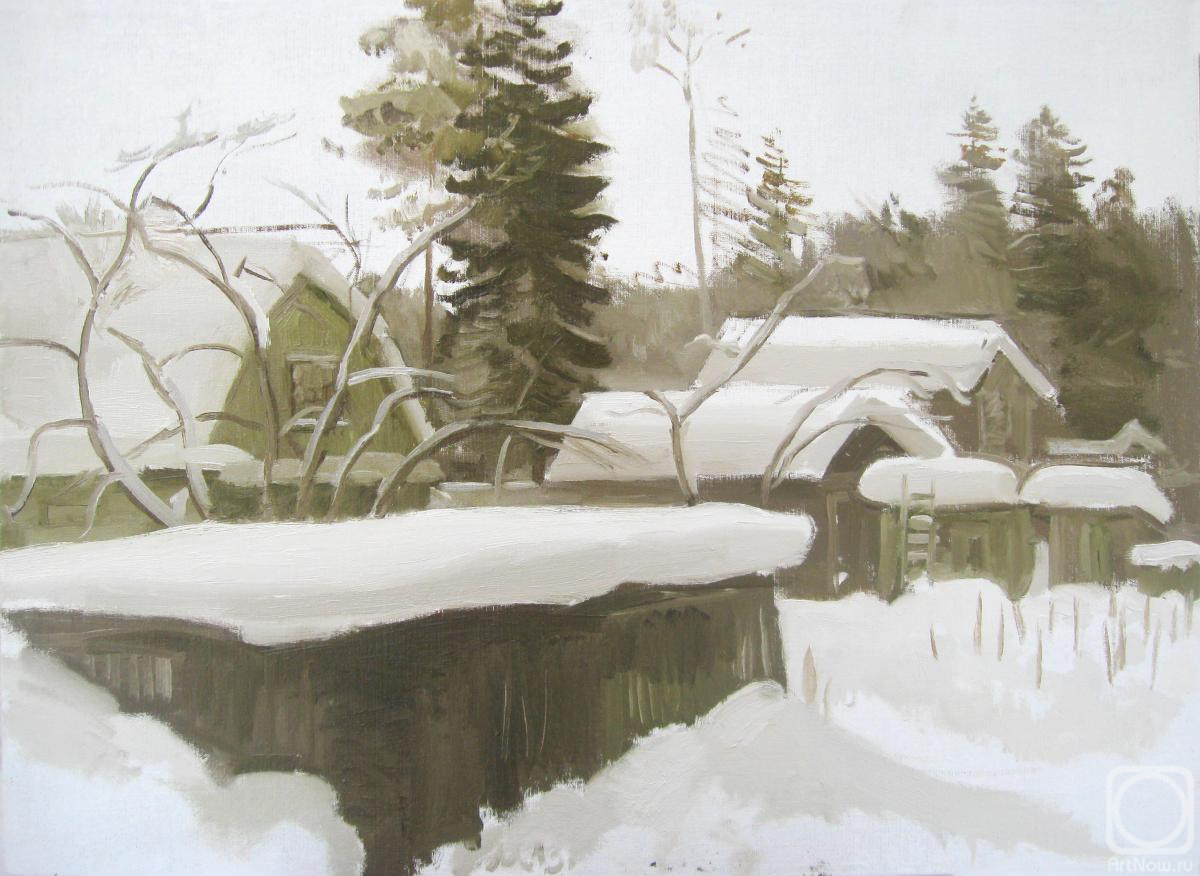 Mashin Igor. Summer cottage in winter
