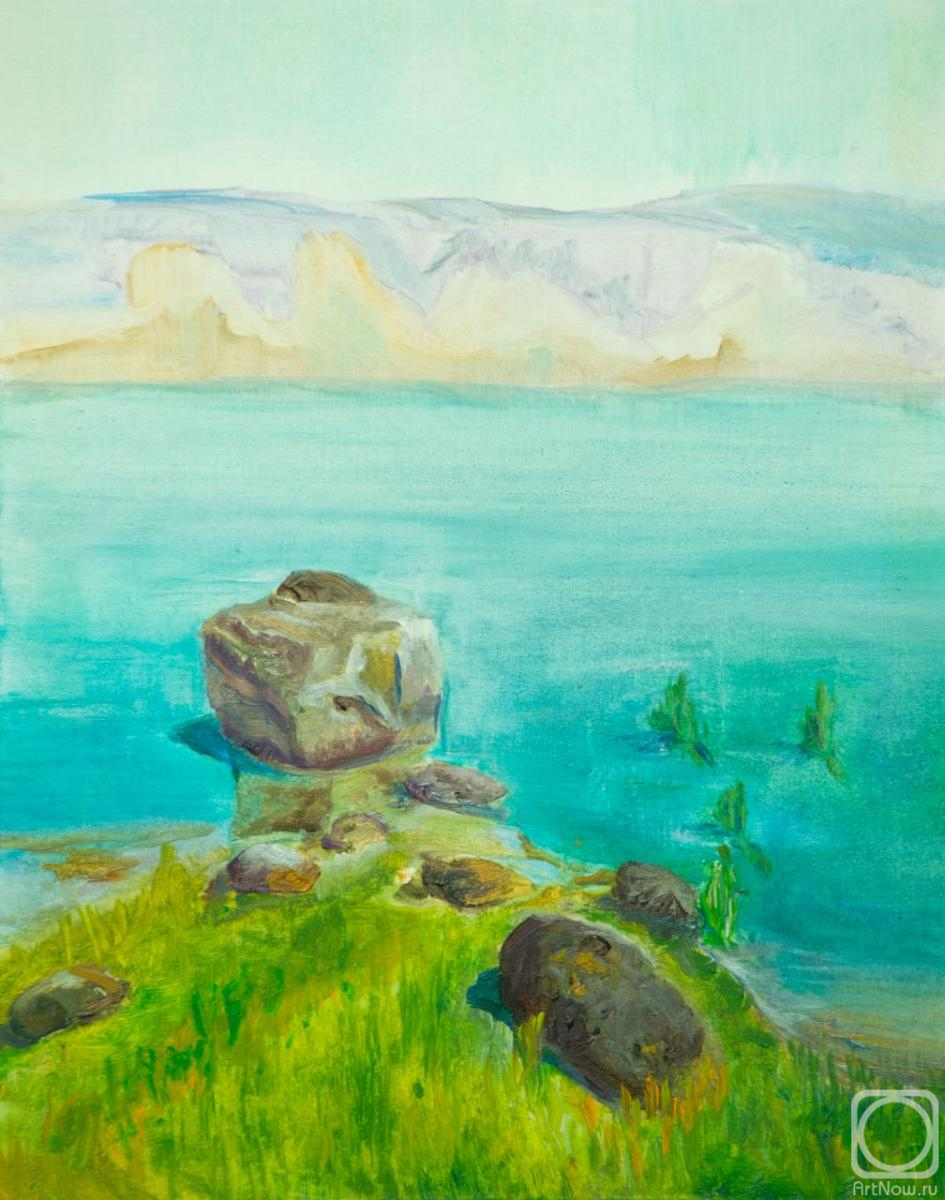 Mahotkina Larisa. A rock on the lake