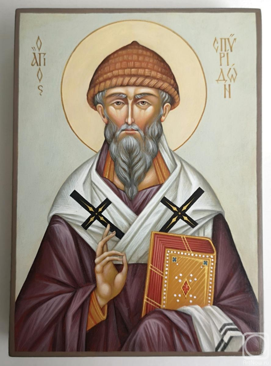 Zhuravleva Tatyana. Icon of St. St. Spyridon of Trimythous