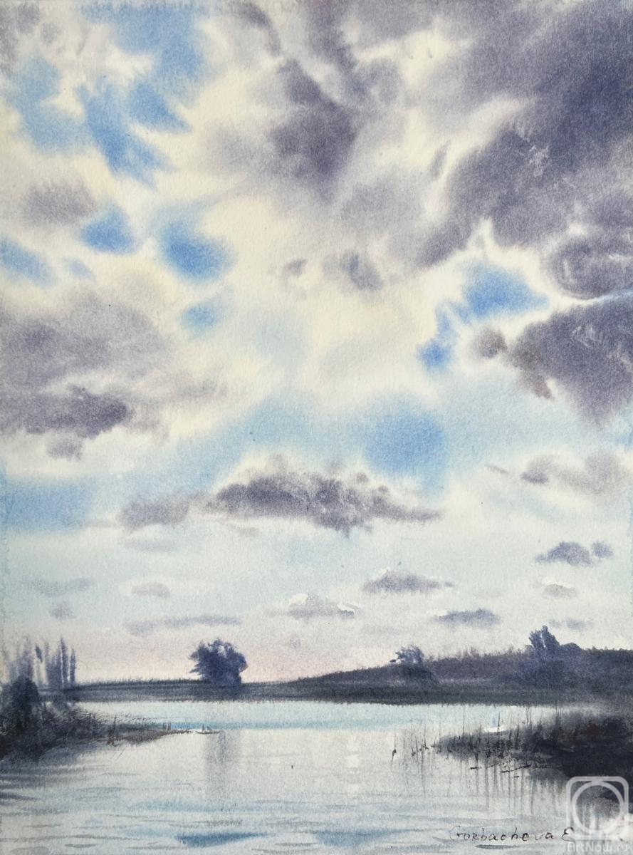 Gorbacheva Evgeniya. Clouds over the river #6