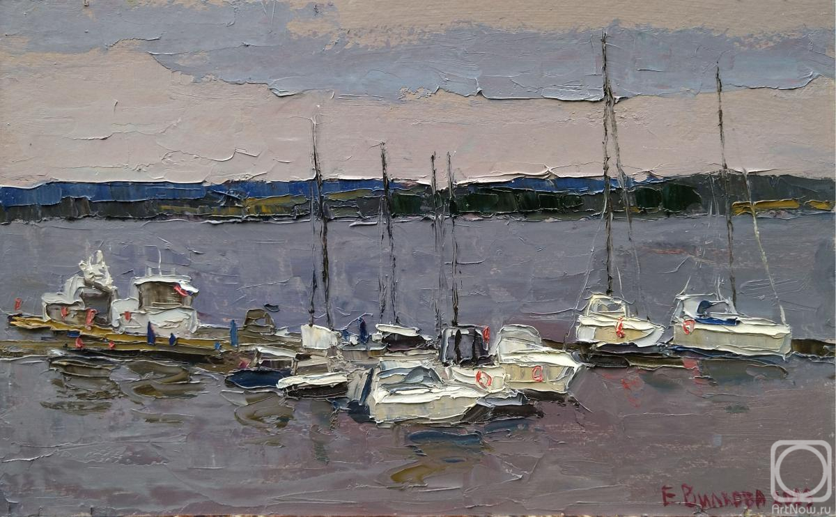 Vilkova Elena. Boats on the Volga