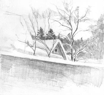 Winter sketch. Mashin Igor