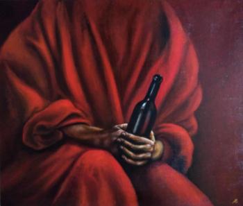 The Hands with a Bottle