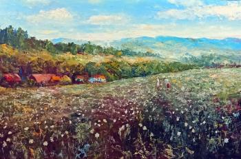 English poster (Field With Flowers). Murtazin Ilgiz