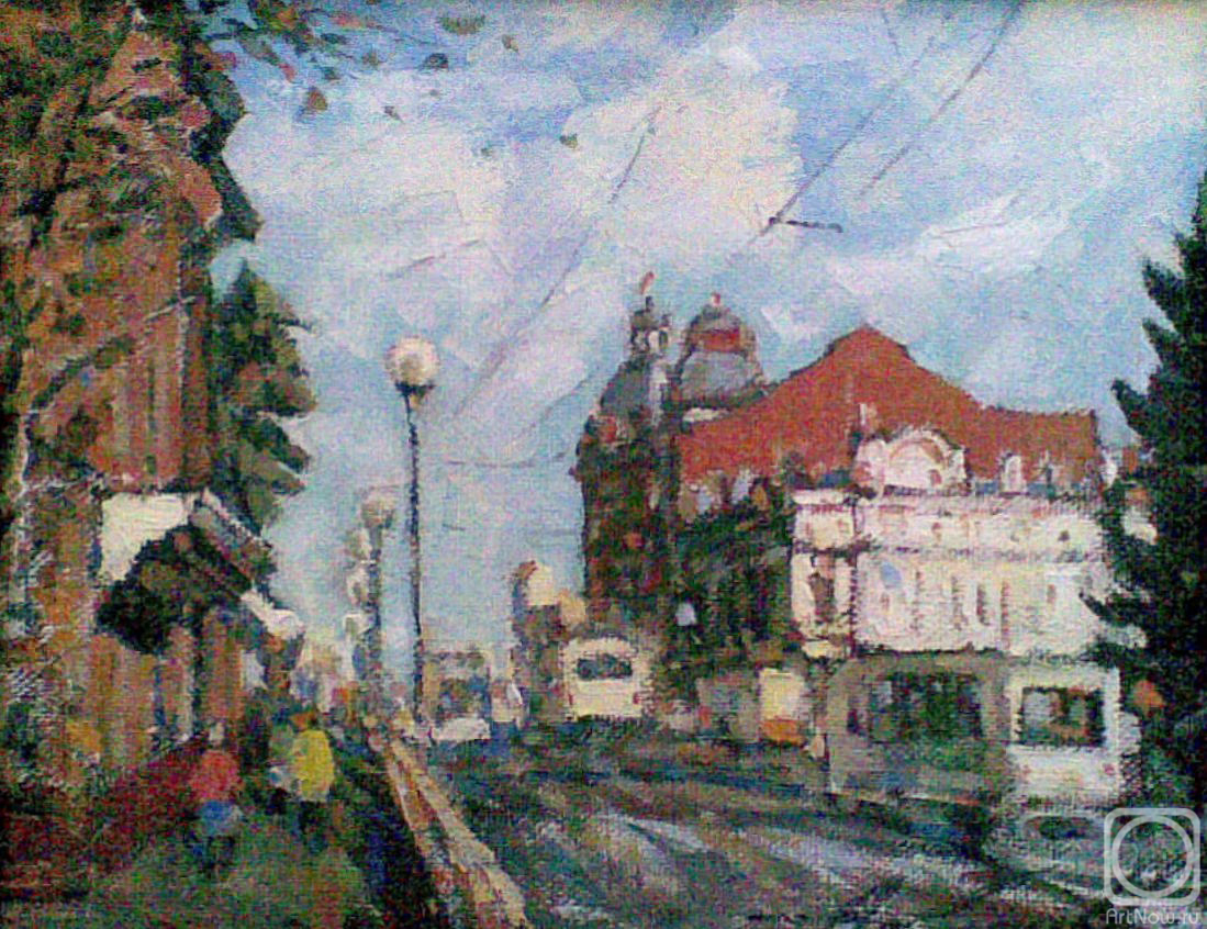 Knecht Aleksander. On the main street of the city of Tomsk