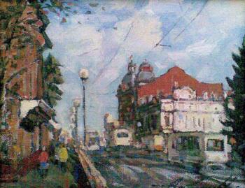 On the main street of the city of Tomsk. Knecht Aleksander