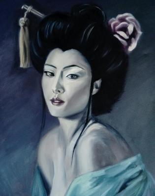 The portrait of a Japanese girl. Chernousova Darya