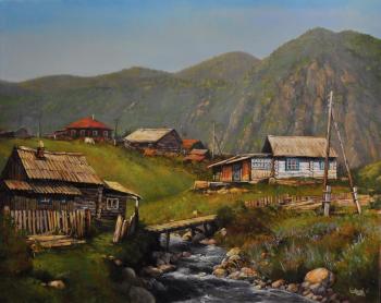 Summer in Shebalino (Huts). Kondakov Anton
