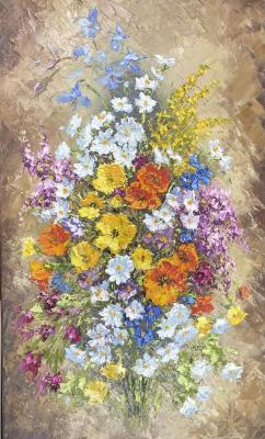 Bouquet of wild flowers. Radov Mihail