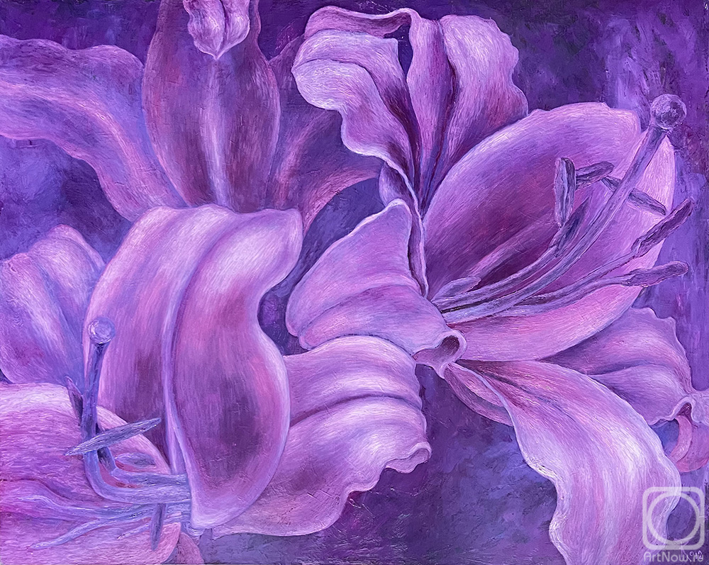 Kurochkin Gennady. Violet Lilies