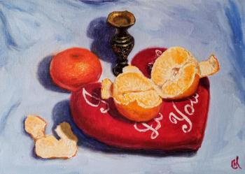 Mandarin Valentine (Still Life With Mandarin). Mishkeev Sergey