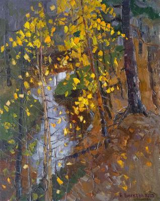 Golden leaves (Golden Birch). Vilkova Elena