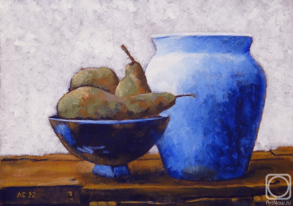 Soloviev Leonid. Still life with pears