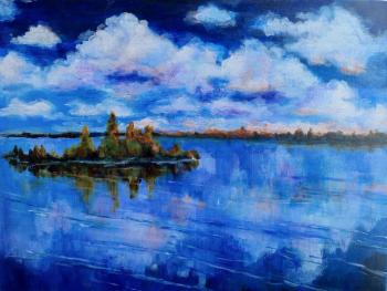 Island (Night River). Bystrova Anastasia