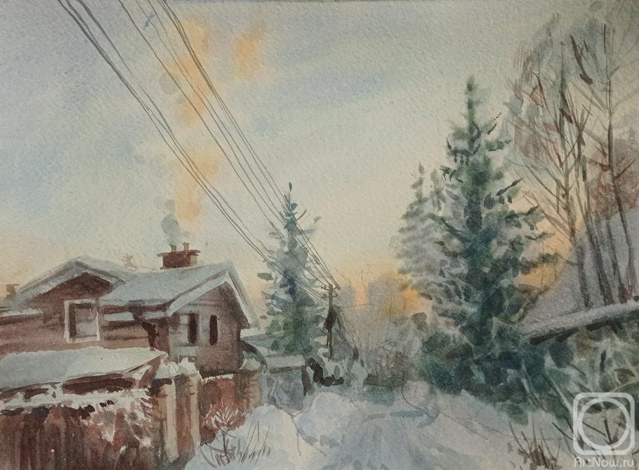 Holodova Liliya. Two birch trees. The Episode Before Christmas