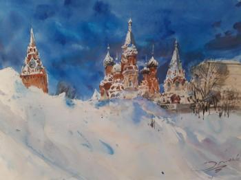 Winter in Moscow. St. Basil's Cathedral (  ). Orlenko Valentin