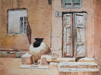 Khiva. Old house (Painting Khiva). Panov Evgeniy