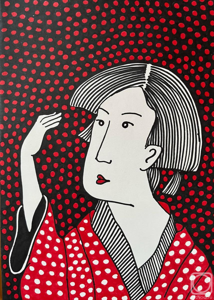 Gvozdetskaya Irina. Japanese Woman - Mirror