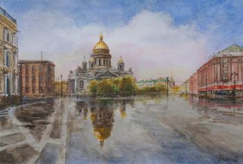 Petersburg. View of St. Isaac's Cathedral. Dorofeev Sergey