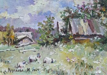 Goats (Summer Painting Miniature). Kruglova Irina