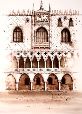 From the series "Graphics of Venice" (). Shchepetnova Natalia