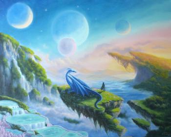 Transcendental Wanderings (Fantasy Landscape Painting). Samusheva Anastasiya