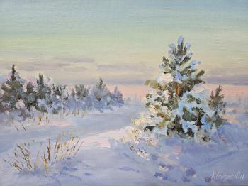 Winter morning (Fir Trees). Polzikova Oksana