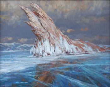 Ice and Stone (Baikal, Ogoy Island) (Rock Oil). Katyshev Anton