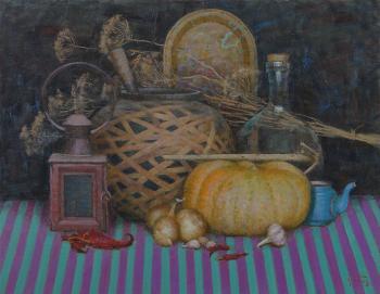 On a striped tablecloth ( ). Panov Igor
