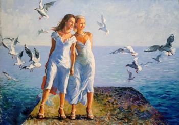 Seagulls (Marine Style). Simonova Olga