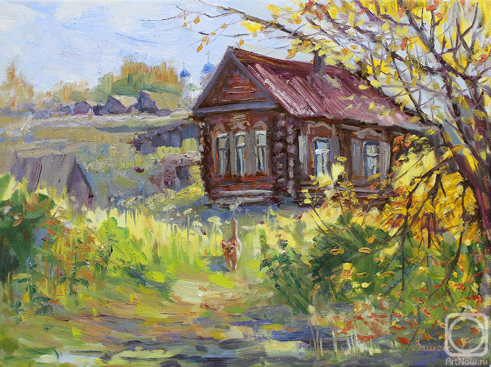 Tyutina-Zaykova Ekaterina. A house in the village