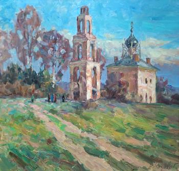 Revival of the Shrine (Landscape With A Church). Antonova Galina