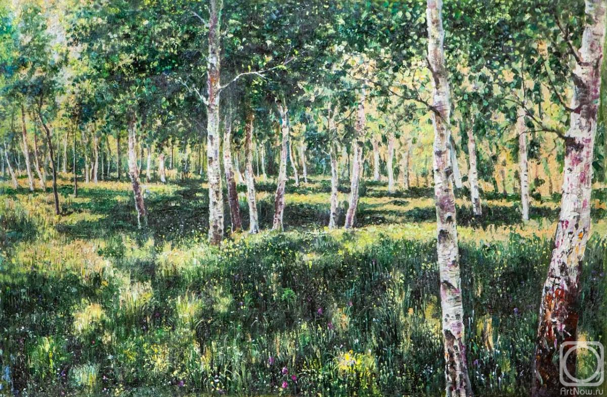 Kamskij Savelij. Copy of the painting a birch grove