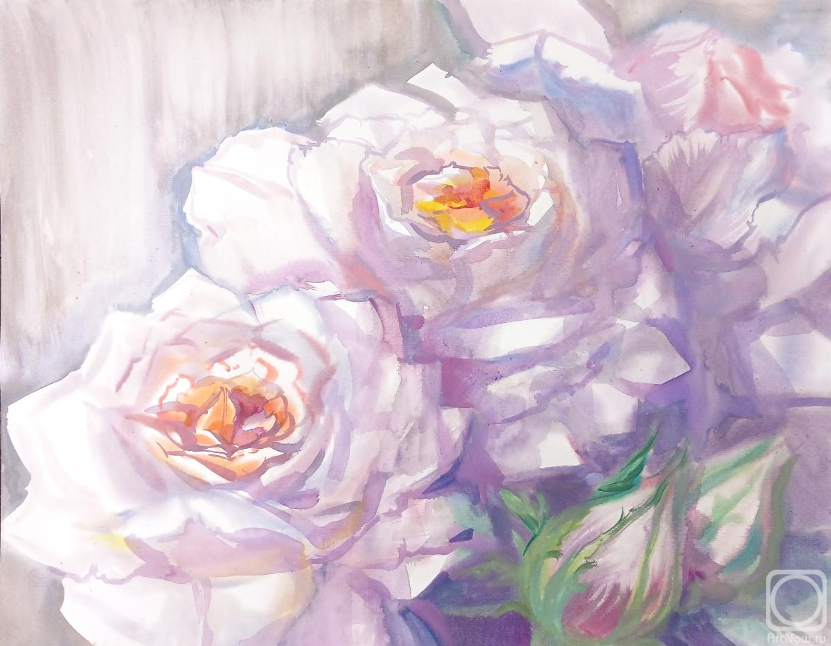 Mikhalskaya Katya. The tenderness of white roses