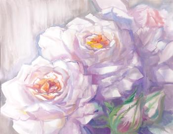 The tenderness of white roses