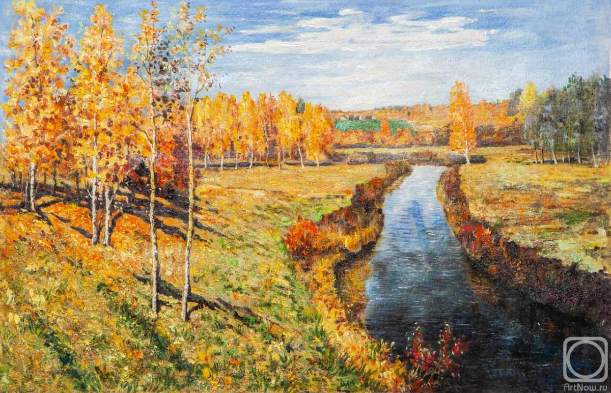 Kamskij Savelij. Copy of oil painting. Golden Autumn