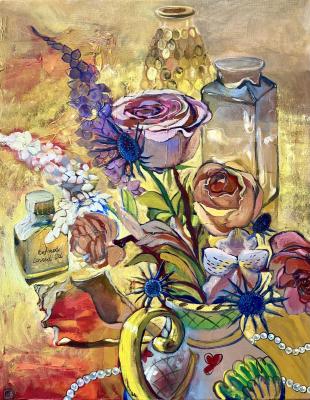 Roses & Glass (Light Roses). Sushkova Olga