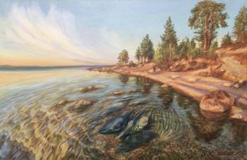 Painting Blue Lagoon. Litvinchuk Lyudmila