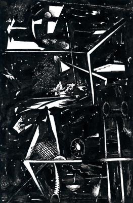 The Space Debris (Indian Ink). Abaimov Vladimir