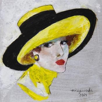 Yellow Hat (A Girl In A Hat). Kazakova Tatyana