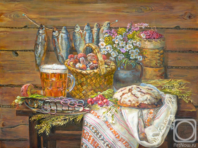 Panov Eduard. Still life with beer
