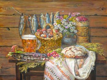 Still life with beer (). Panov Eduard